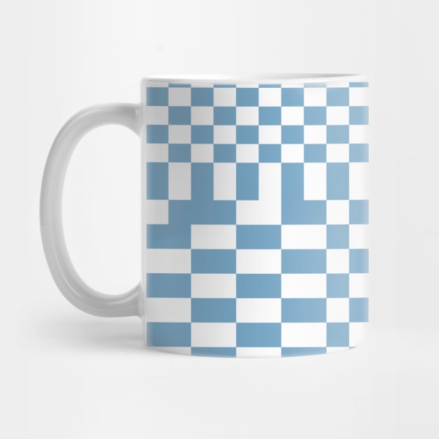 Checkerboard Pattern - Blue by Colorable